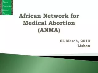 african network for medical abortion anma