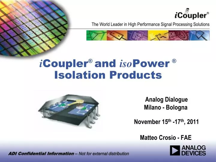 i coupler and iso power isolation products
