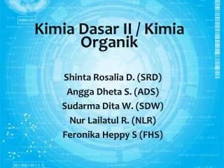 kimia dasar ii kimia organik