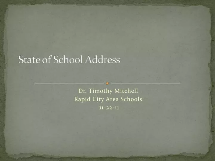 state of school address