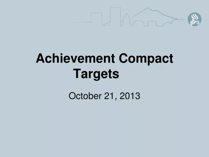 achievement compact targets
