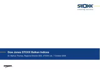 Dow Jones STOXX Balkan Indices