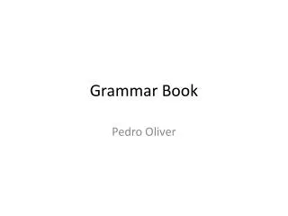 Grammar Book