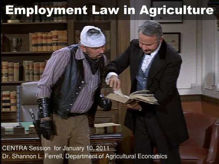 employment law in agriculture