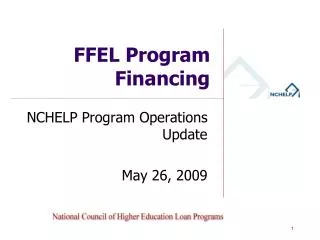 FFEL Program Financing