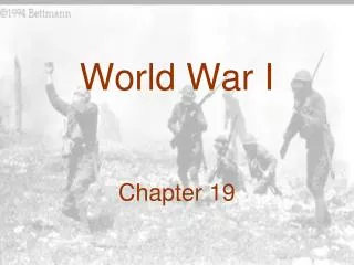 World War I