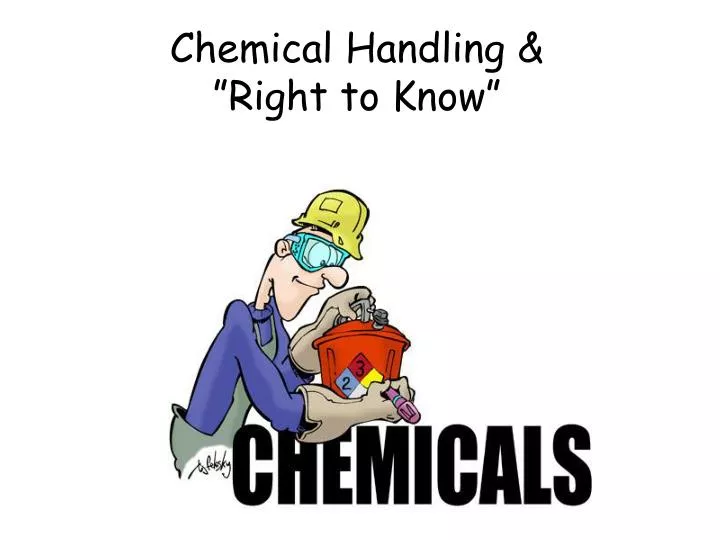 chemical handling right to know