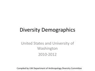 Diversity Demographics