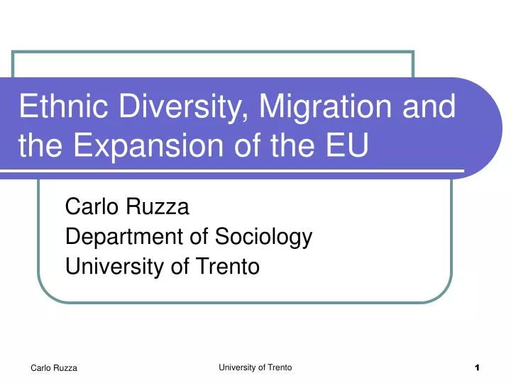 ethnic diversity migration and the expansion of the eu