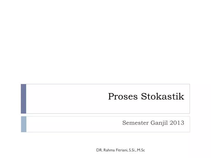 proses stokastik