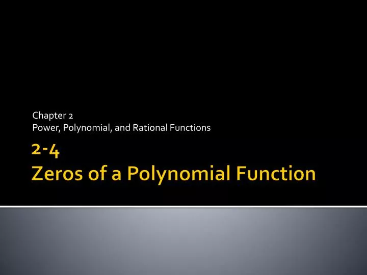 chapter 2 power polynomial and rational functions