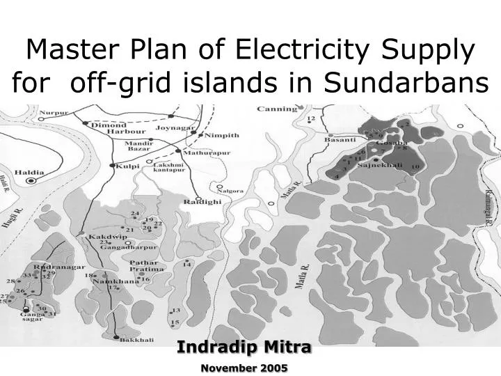 master plan of electricity supply for off grid islands in sundarbans
