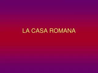 la casa romana