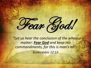 fear god