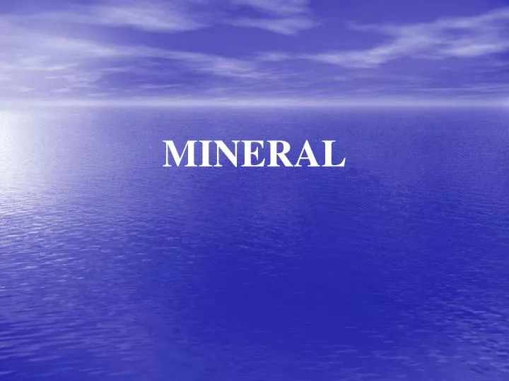 mineral