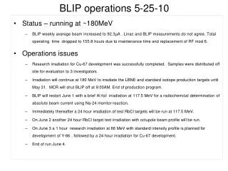 BLIP operations 5-25-10