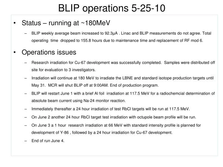 blip operations 5 25 10