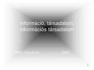 inform ci t rsadalom inform ci s t rsadalom