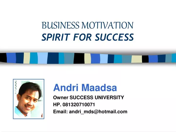business motivation spirit for success