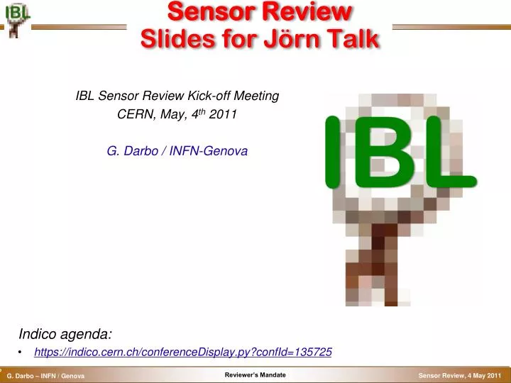 sensor review slides for j rn talk