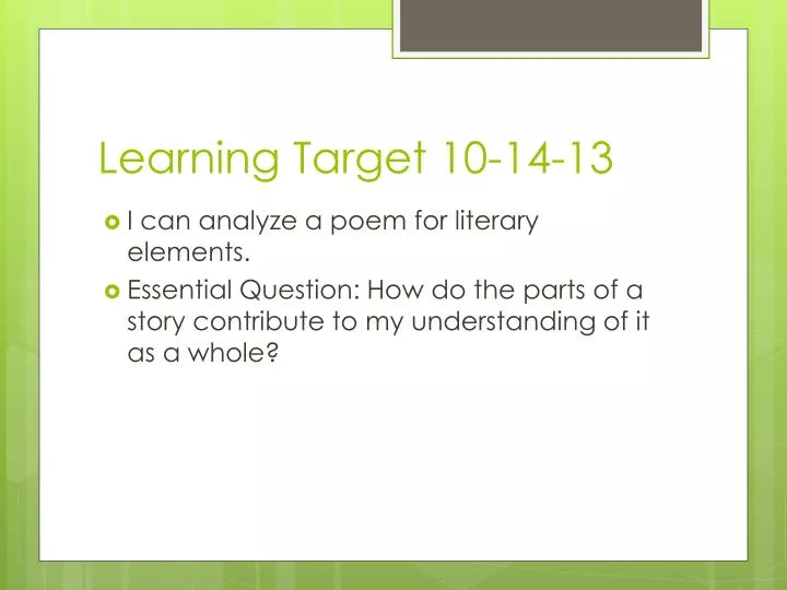 learning target 10 14 13
