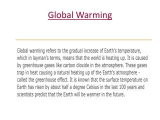 Global Warming