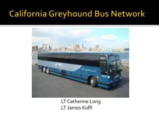 California Greyhound Bus Network