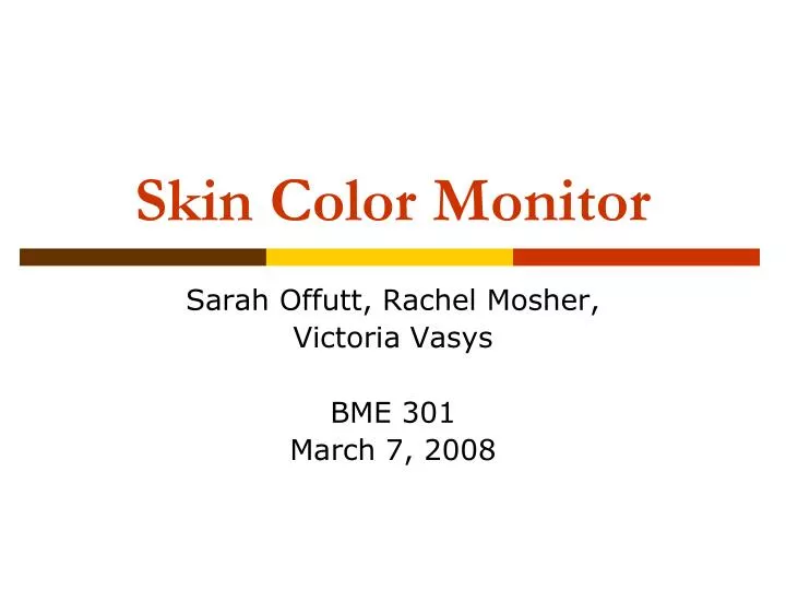 skin color monitor