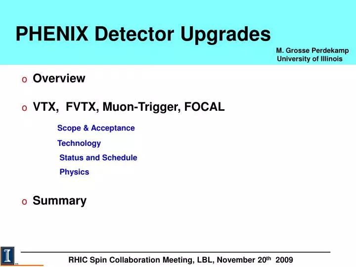 phenix detector upgrades