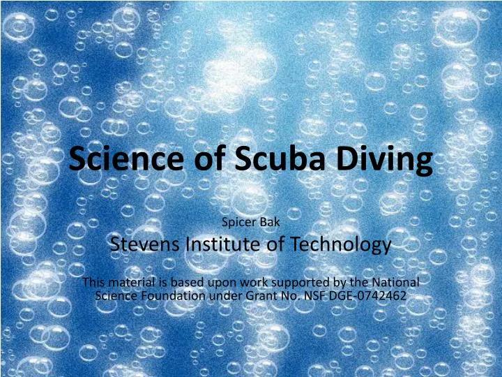 science of scuba diving