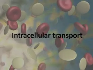 Intracellular transport