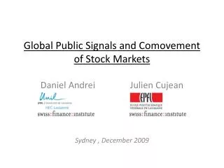 Global Public Signals and Comovement of Stock Markets