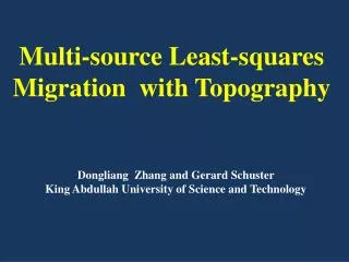 Multi-source Least-squares Migration with Topography