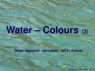 Water – Colours (3)