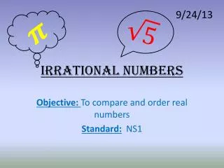 IRRATIONAL NUMBERS