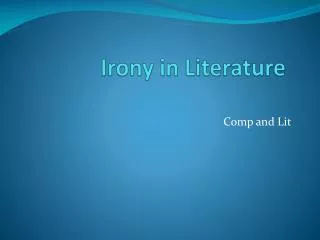 irony in literature
