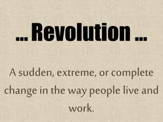 revolution