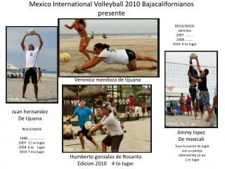 Mexico International Volleyball 2010 Bajacalifornianos presente