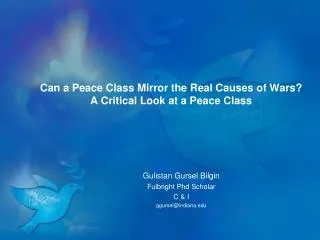 Can a Peace Class Mirror the Real Causes of Wars? A Critical Look at a Peace Class