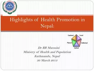 Highlights of Health Promotion in Nepal: