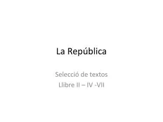 la rep blica