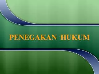 penegakan hukum