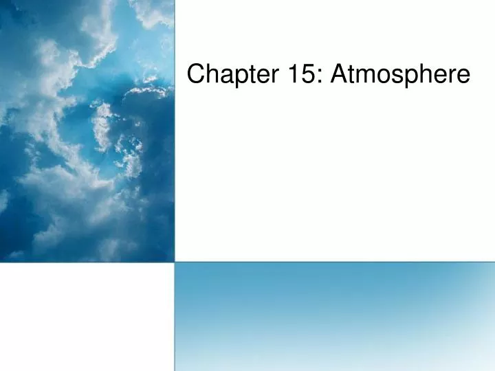 chapter 15 atmosphere