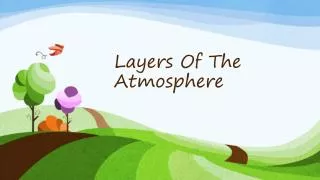 Layers Of The Atmosphere