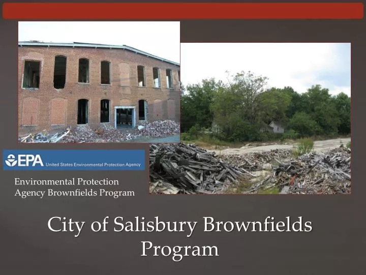 city of salisbury brownfields program