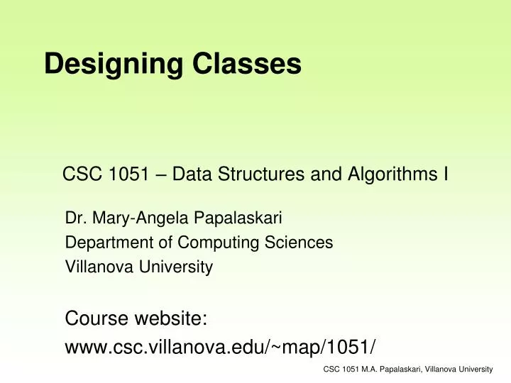 csc 1051 data structures and algorithms i