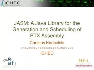 JASM: A Java Library for the Generation and Scheduling of PTX Assembly