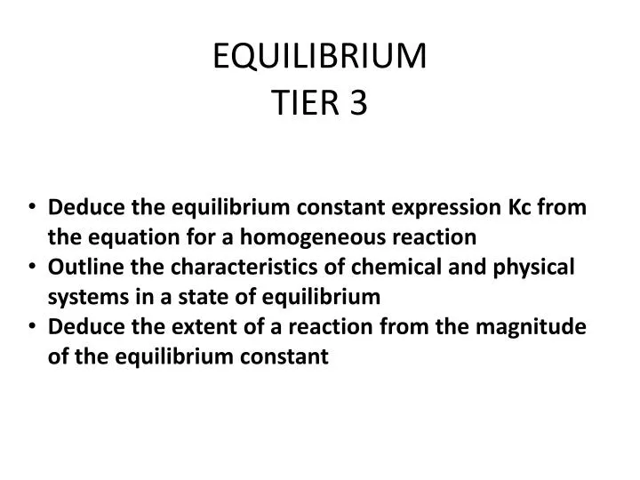 equilibrium tier 3