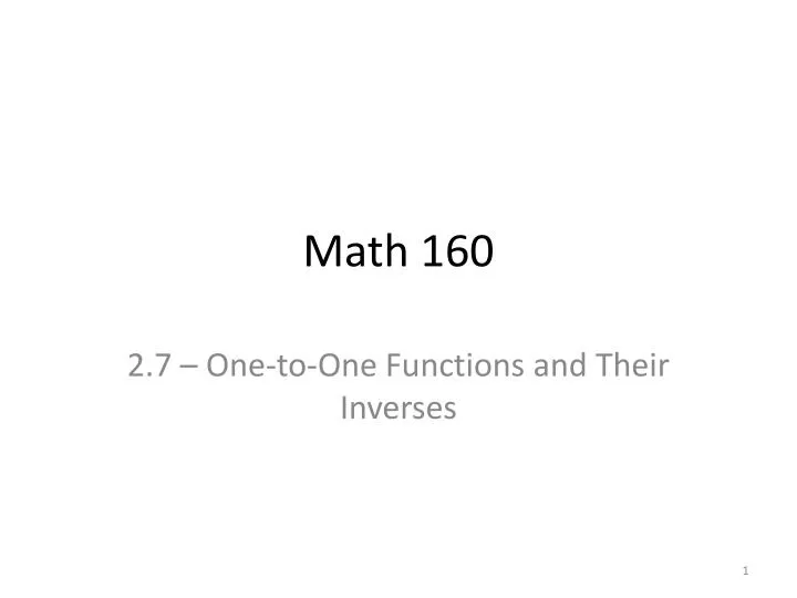 math 160
