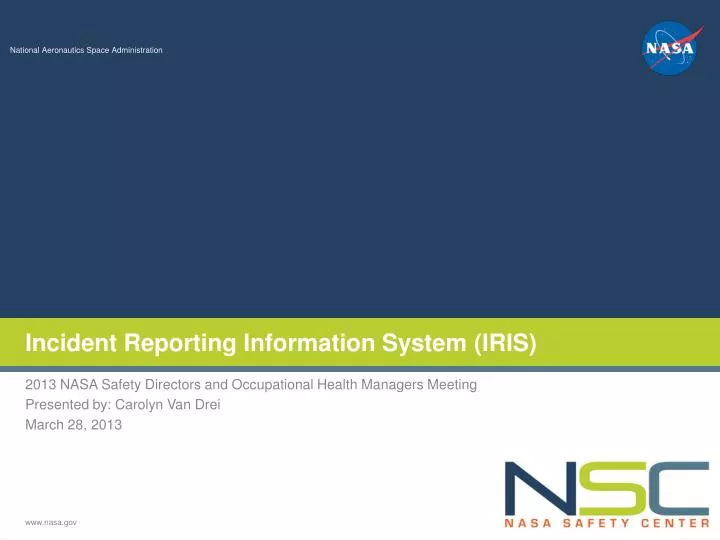 incident reporting information system iris
